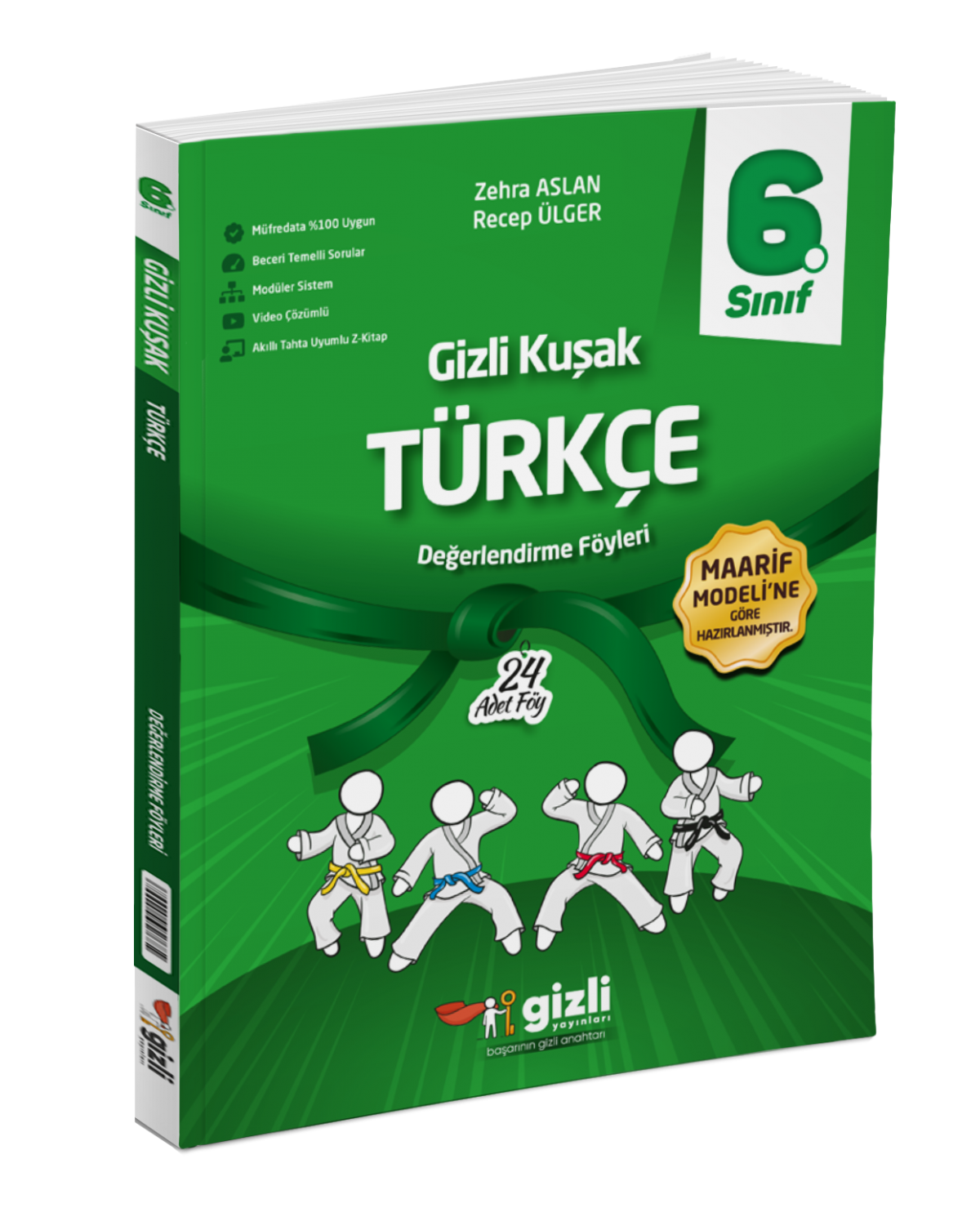 Gizli 6. Sınıf Türkçe Gizli Kuşak Değerlendirme Föyleri Gizli Yayınları