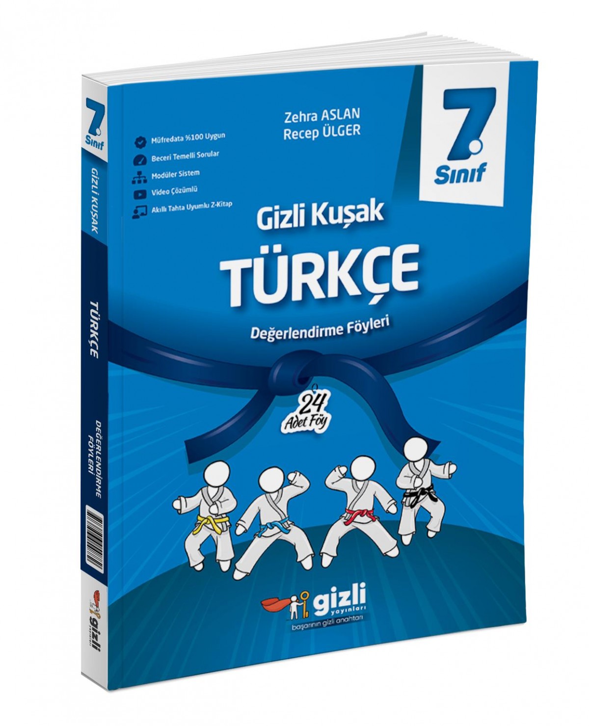 Gizli 7. Sınıf Türkçe Gizli Kuşak Değerlendirme Föyleri Gizli Yayınları