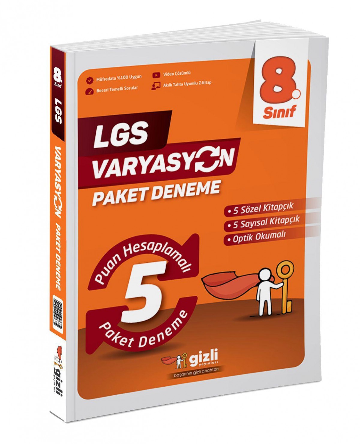 Gizli 8. sınıf VARYASYON 5 li Paket Deneme Gizli Yayınları Gizli 8. sınıf VARYASYON 5 li Paket Deneme Gizli Yayınları