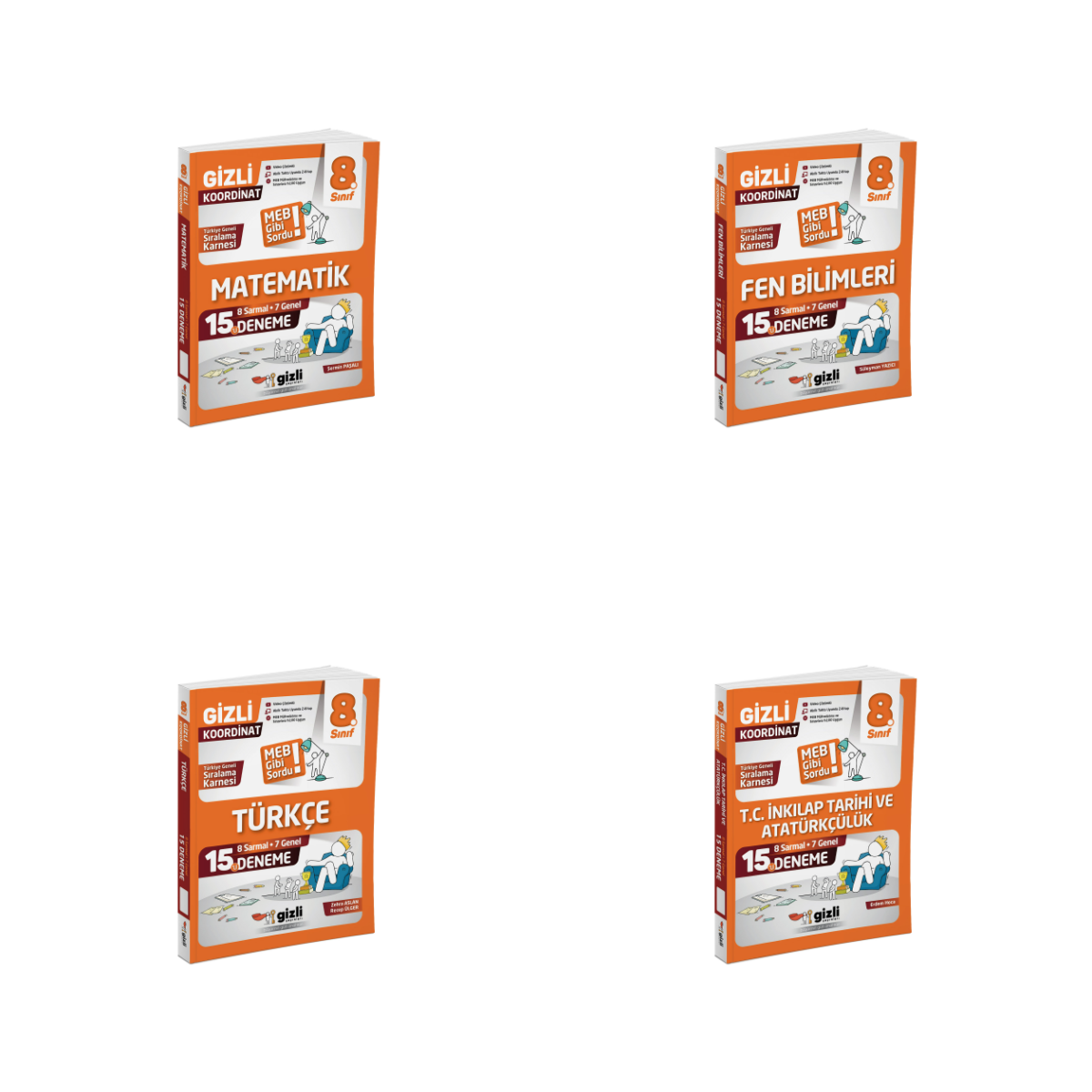 Gizli LGS 8. Sınıf Tüm Dersler Deneme Seti 4 Kitap Gizli Yayınları Gizli LGS 8. Sınıf Tüm Dersler Deneme Seti 4 Kitap Gizli Yayınları