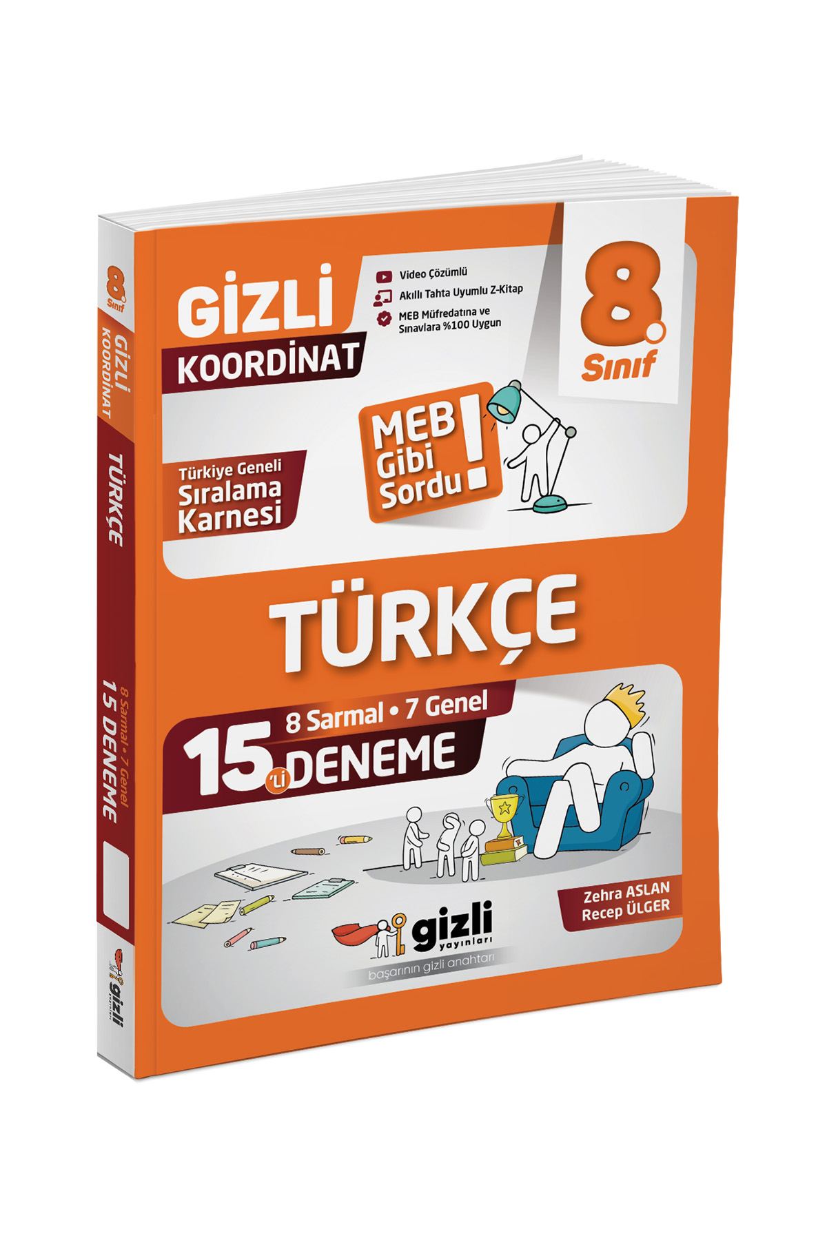 Gizli LGS 8. Sınıf Türkçe 15'li Deneme-MEB Gibi Sordu Gizli Yayınları