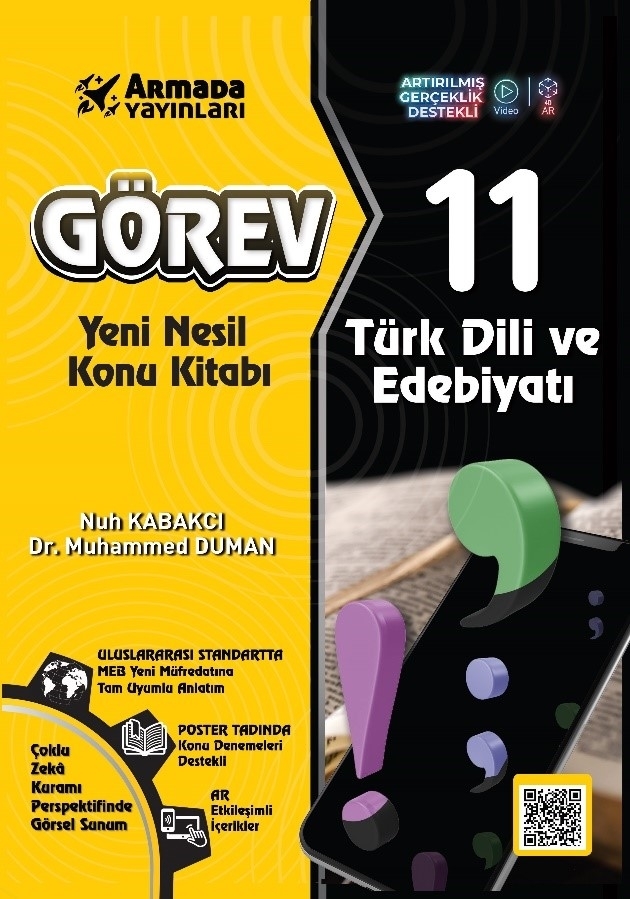 Görev 11. Sınıf Türk Dili ve Edebiyatı Yeni Nesil Konu Kitabı Armada Yayınları