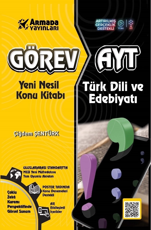 Görev AYT Türk Dili ve Edebiyatı Yeni Nesil Konu Kitabı Armada Yayınları