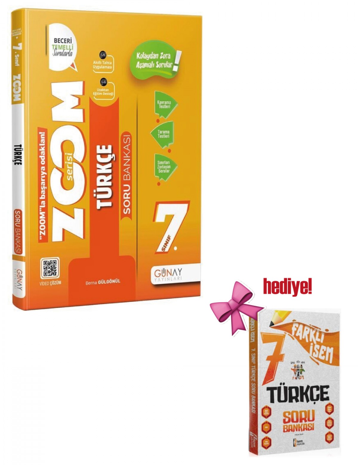 Günay 7.Sınıf Zoom Serisi Türkçe Soru Bankası + İsem Türkçe Soru Hediyeli Günay 7.Sınıf Zoom Serisi Türkçe Soru Bankası + İsem Türkçe Soru Hediyeli