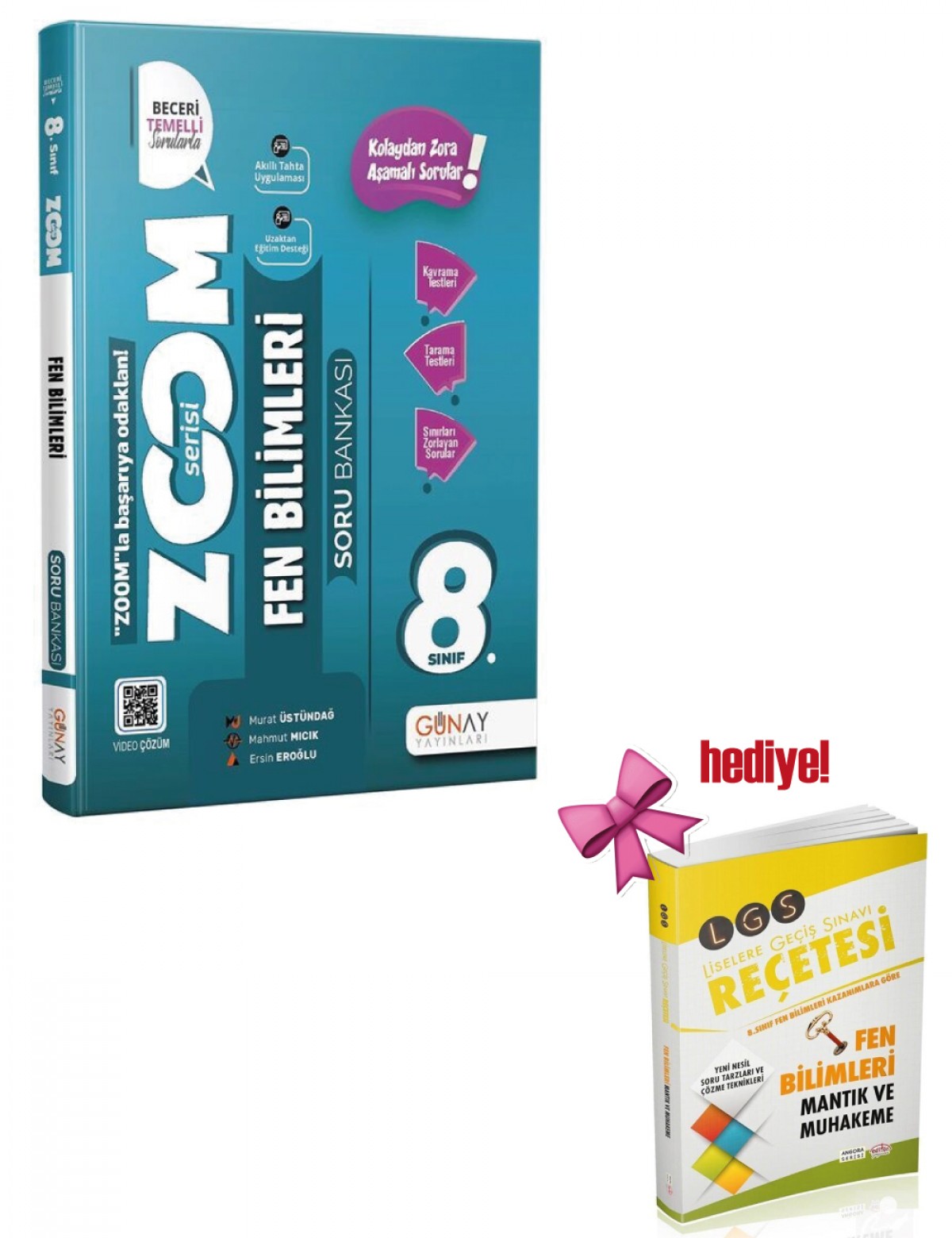 Günay 8.Sınıf Zoom Serisi Fen Bilimleri Soru Bankası Günay Yayınları + Editör Fen Soru Hediyeli
