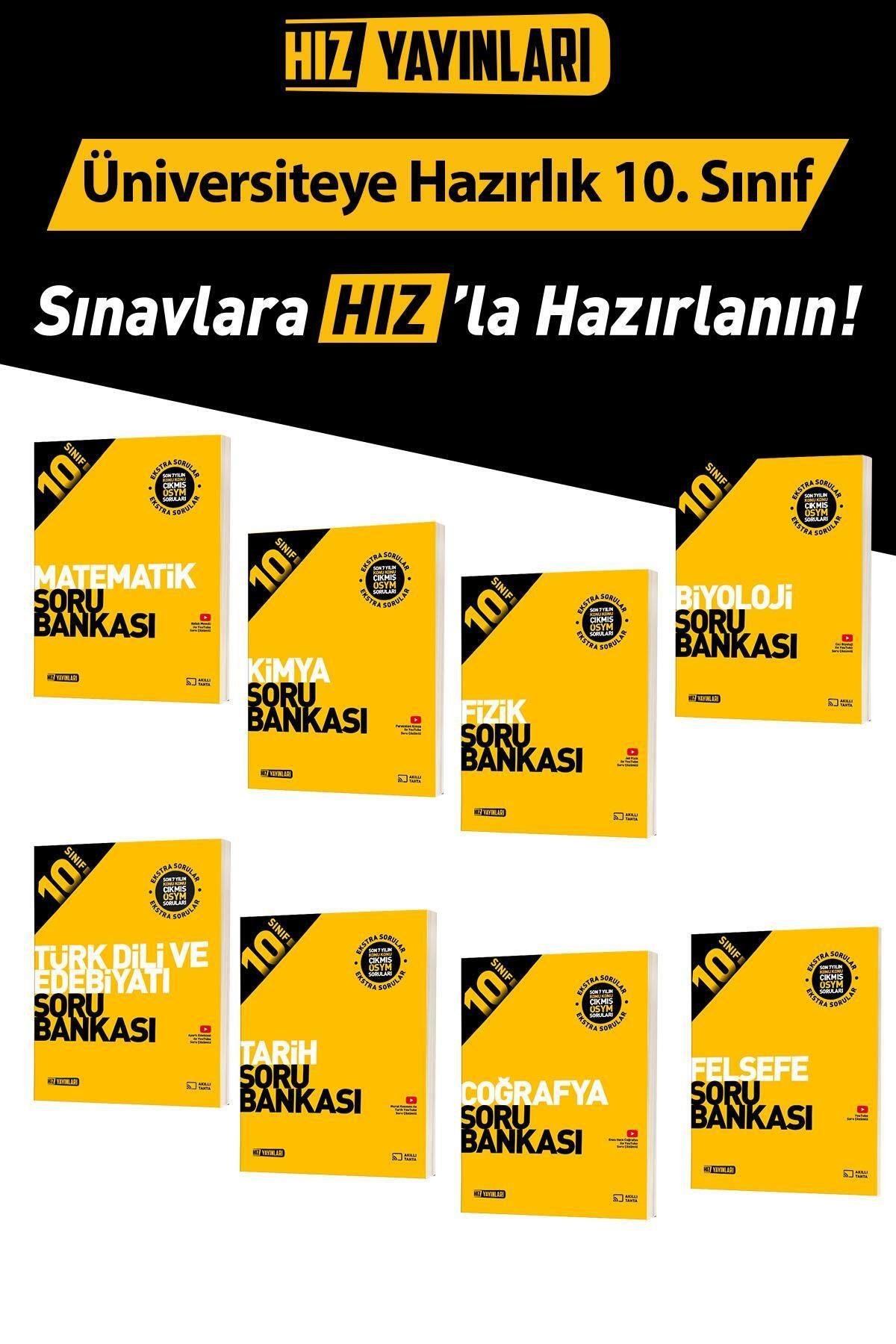 Hız 10. Sınıf Tüm Dersler Soru Bankası Seti 8 Kitap Hız Yayınları 2026