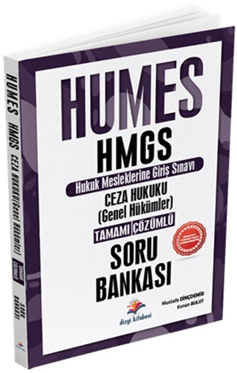 Humes HMGS Ceza Hukuku Genel Hükümler Tamamı Çözümlü Soru Bankası Dizgi Kitap Yayınları