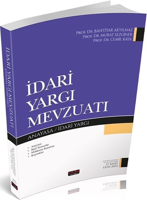 İdari Yargı Mevzuatı Savaş Yayınevi