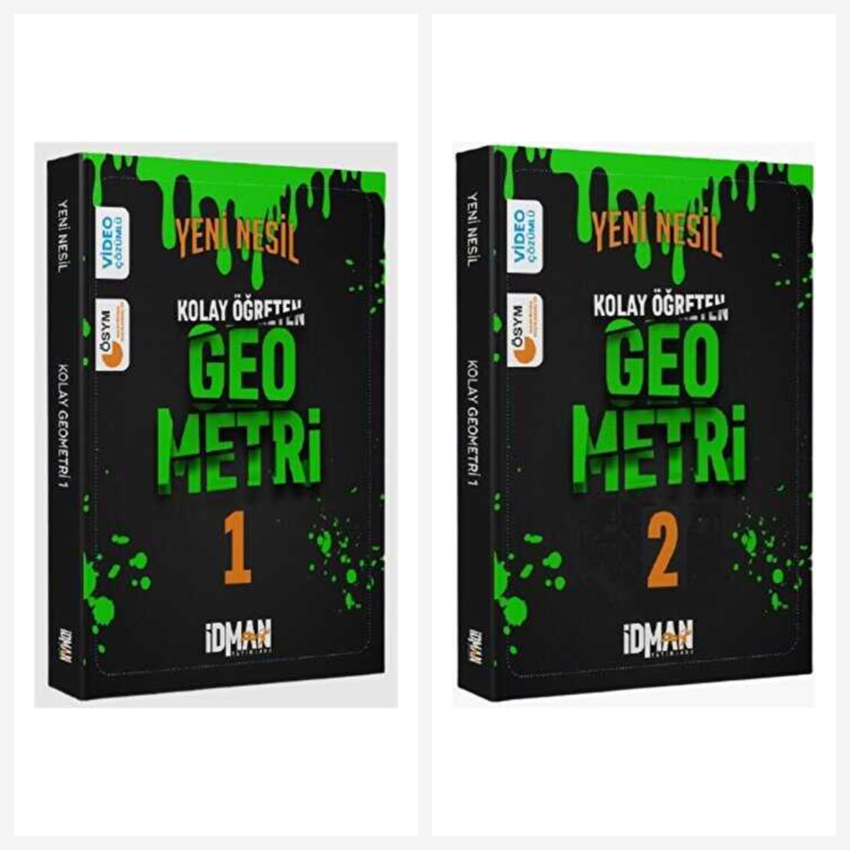 İdman Yeni Nesil Kolay Öğreten Geometri 1 - 2 Set İdman Yayınları