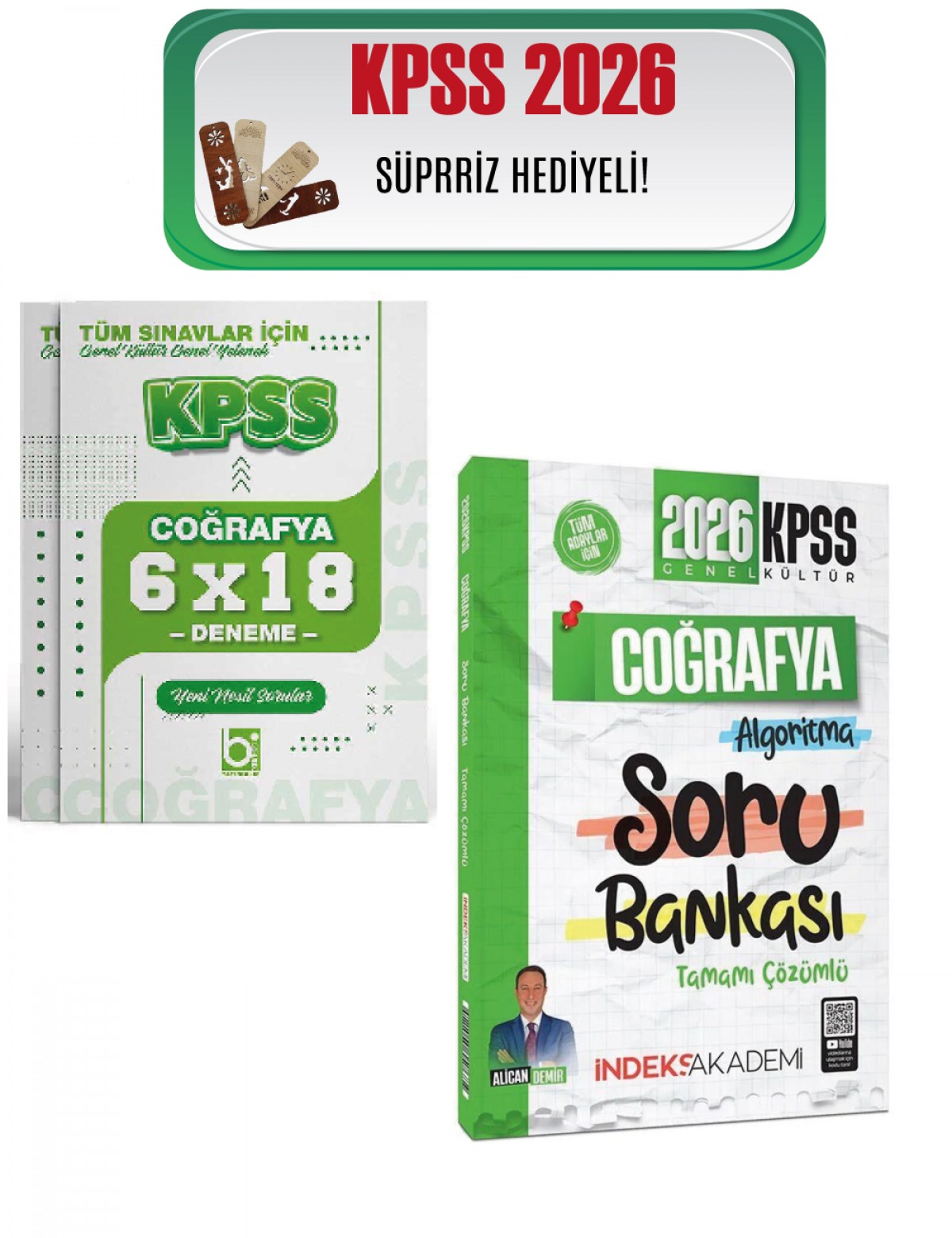 İndeks 2026 KPSS Coğrafya Algoritma Çözümlü Soru Bankası ve Deneme Seti Alican Demir Bigelio ve İndeks Akademi Yayıncılık İndeks 2026 KPSS Coğrafya Algoritma Çözümlü Soru Bankası ve Deneme Seti Alican Demir Bigelio ve İndeks Akademi Yayıncılık