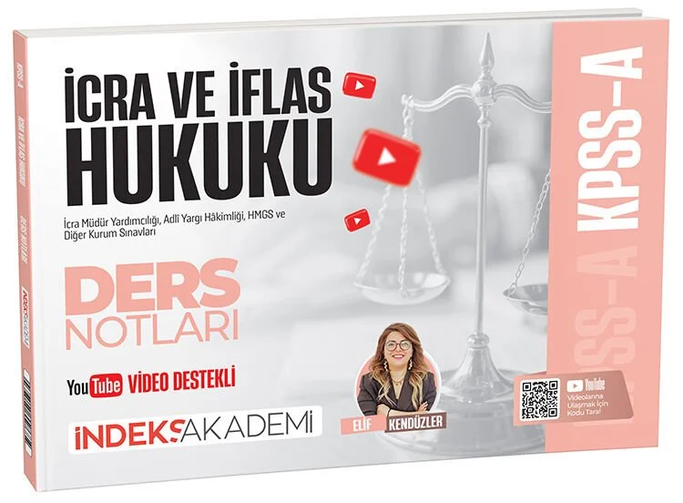 İndeks Akademi 2026 KPSS A Grubu İcra ve İflas Hukuku Video Ders Notları - Elif Kendüzler İndeks Akademi Yayıncılık İndeks Akademi 2026 KPSS A Grubu İcra ve İflas Hukuku Video Ders Notları - Elif Kendüzler İndeks Akademi Yayıncılık