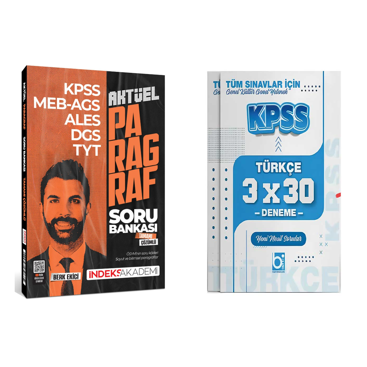 İndeks Akademi KPSS MEB-AGS ALES DGS TYT Aktüel Paragraf Soru Bankası ve Deneme Seti İndeks ve Bigelio Yayıncılık