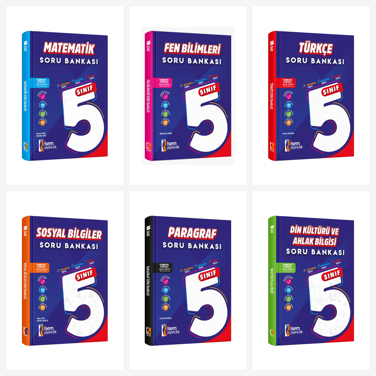 İsem 5. Sınıf Tüm Dersler Soru Bankası Seti İsem Yayıncılık - Maarif Modele Uygun İsem 5. Sınıf Tüm Dersler Soru Bankası Seti İsem Yayıncılık - Maarif Modele Uygun