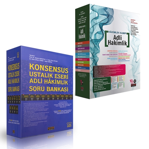 KAMPSENSUS Adli Hakimlik Konu ve KONSENSUS Adli Hakimlik Soru Bankası 2023 Savaş Yayınları
