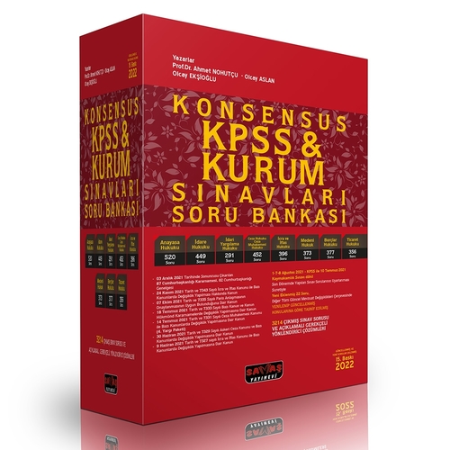 KONSENSUS KPSS A Grubu Hukuk Soru Bankası 2022 Savaş Yayınları