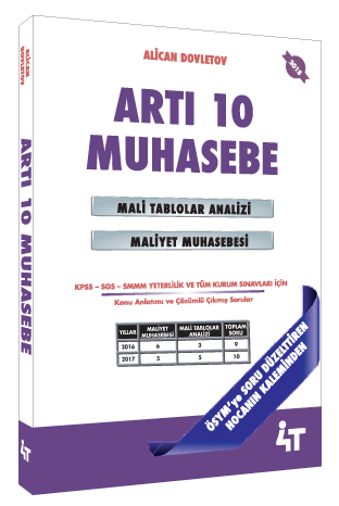 KPSS A Artı 10 Muhasebe Alican Dovletov 4T Yayınları