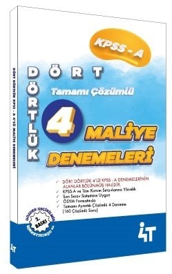 KPSS A Grubu Maliye Dört Dörtlük 4 Deneme 2. Baskı 4T Yayınları