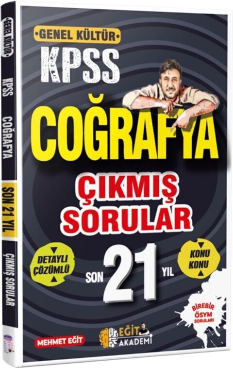 KPSS Coğrafya Son 21 Yıl Çıkmış Sorular Mehmet Eğit Yayınları