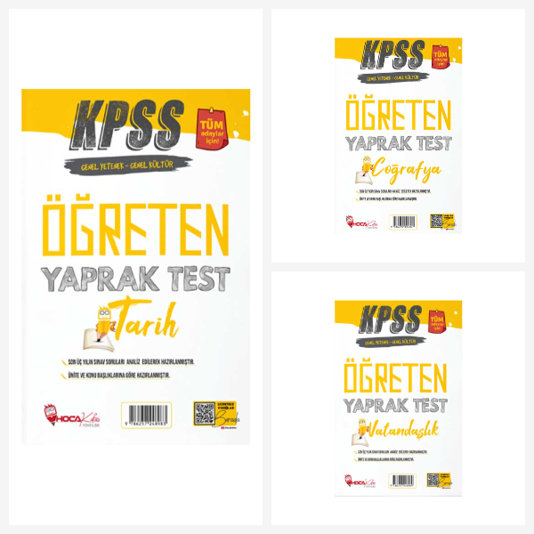 KPSS Genel Kültür Öğreten Yaprak Test Seti Hoca Kafası Yayınları
