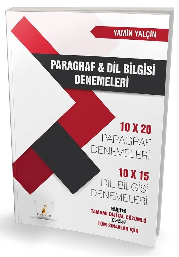KPSS MEB-AGS DGS ALES YKS Paragraf ve Dil Bilgisi Denemeleri Çözümlü - Yamin Yalçin Pelikan Yayınları
