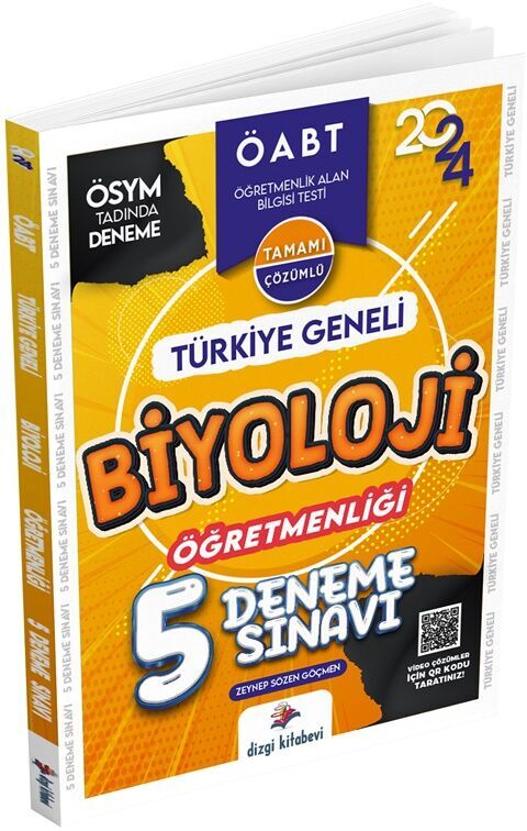 KPSS ÖABT Biyoloji Öğretmenliği Türkiye Geneli 5 Deneme Sınavı Dizgi Kitap Yayınları