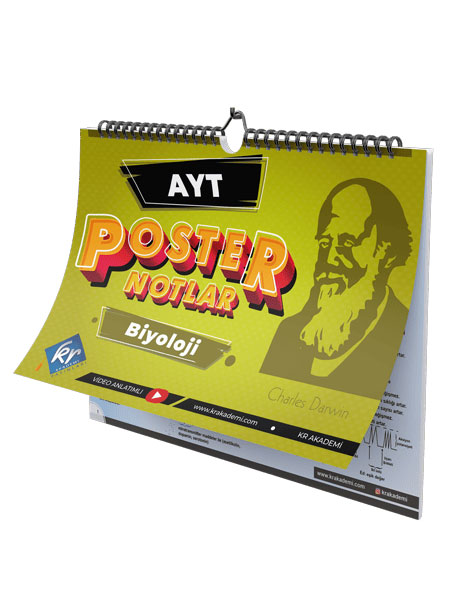 AYT Biyoloji Poster Notlar KR Akademi Yayınları