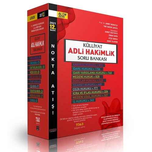 KÜLLİYAT Adli Hakimlik Modüler Soru Bankası  2021 Savaş Yayınları