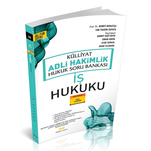 KÜLLİYAT İş Hukuku Soru Bankası Adli Hakimlik 2021 Savaş Yayınları