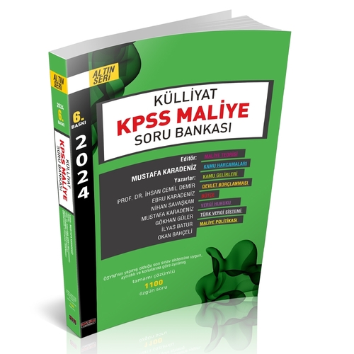 KÜLLİYAT KPSS Maliye Soru Bankası 2024 Savaş Yayınları