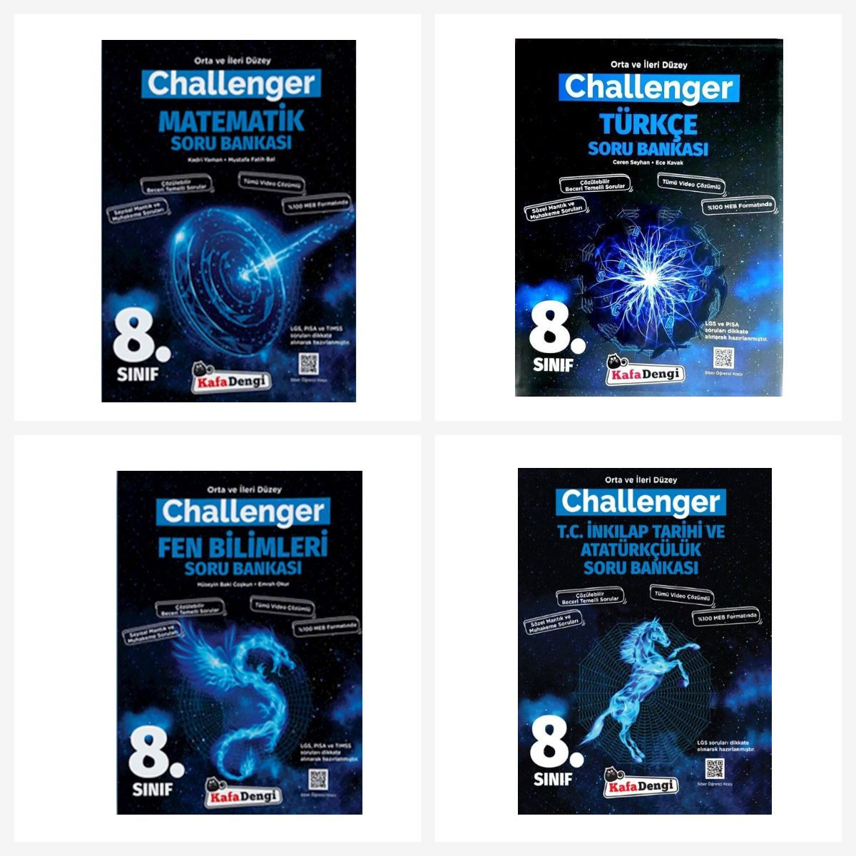 Kafa Dengi 8. Sınıf Challenger Tüm Dersler Soru Bankası Seti 4 Kitap Kafa Dengi Yayınları Kafa Dengi 8. Sınıf Challenger Tüm Dersler Soru Bankası Seti 4 Kitap Kafa Dengi Yayınları
