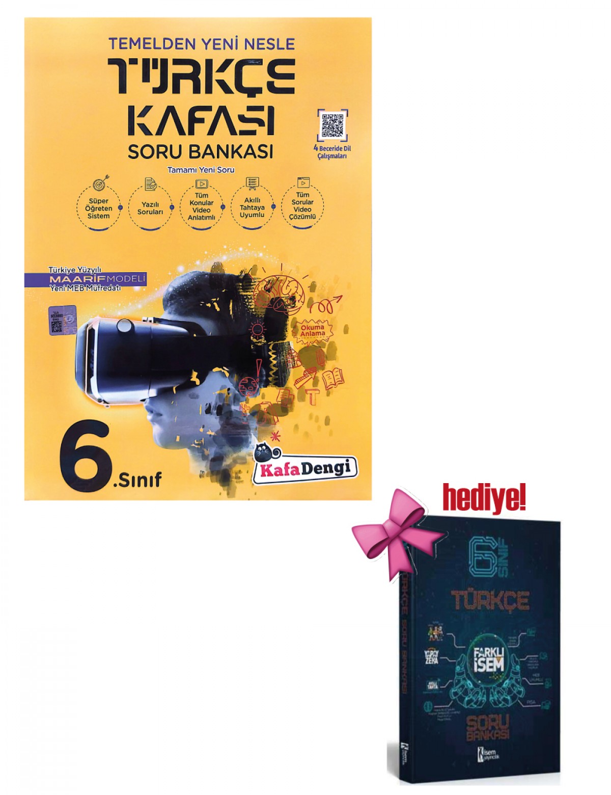 Kafadengi 6. Sınıf Türkçe Kafala Soru Bankası + Türkçe Soru Hediyeli