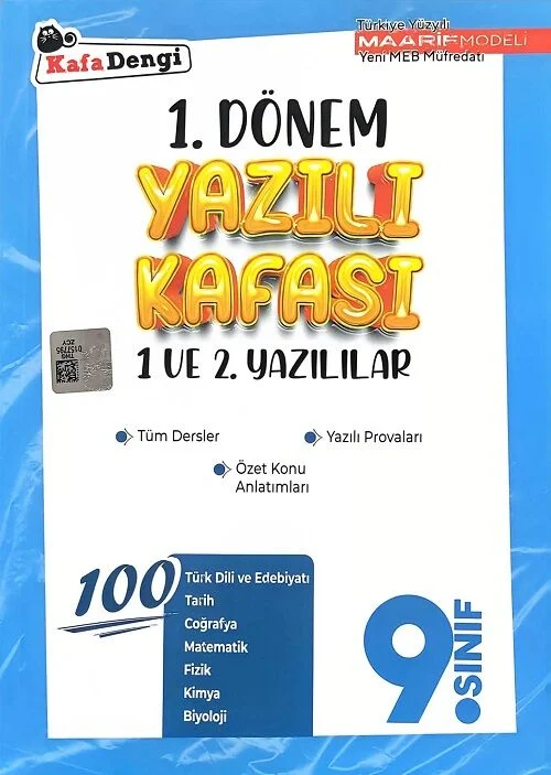 Kafadengi 9. Sınıf 1. Dönem Yazılı Kafası 1. ve 2. Yazılılar Kafadengi Yayınları