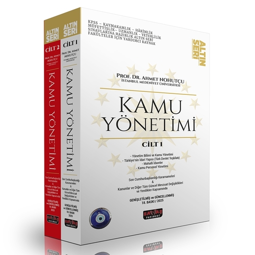 Kamu Yönetimi Konu Anlatımı Altın Seri - Ahmet Nohutçu Ocak 2025 Savaş Yayınları