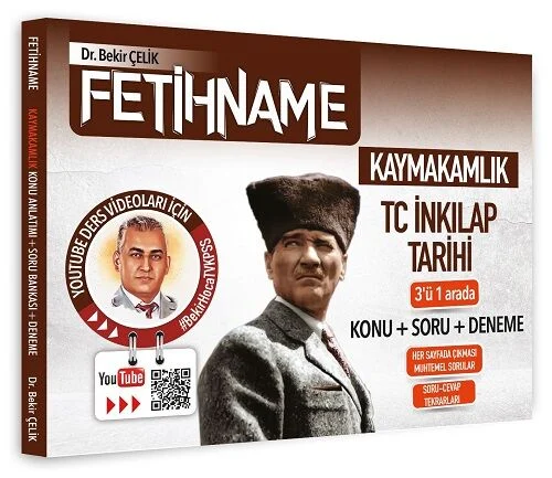 Kaymakamlık FETİHNAME TC İnkılap Tarihi Konu-Soru-Deneme 3 ü 1 Arada Bekir Çelik Yayınları
