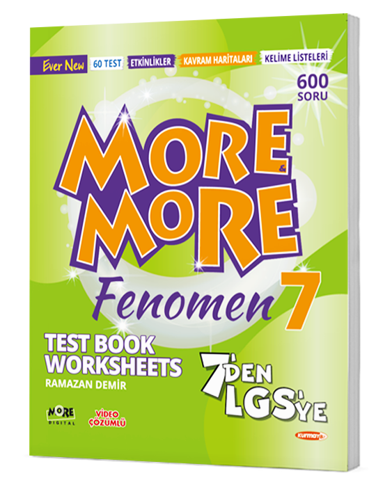 7. Sınıf More And More Fenomen Test Book Worksheets Kurmay Elt Yayınları