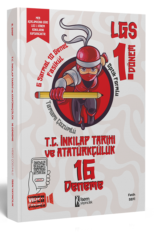 LGS 1. Dönem İnkılap Tarihi 16 Branş Deneme İsem Yayıncılık