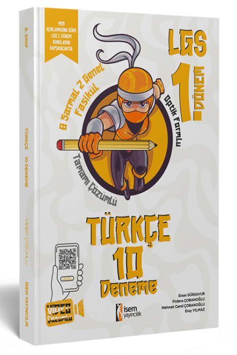 LGS 1. Dönem Türkçe 10 Branş Deneme İsem Yayıncılık