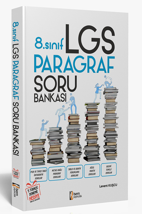 LGS 8. Sınıf Paragraf Soru Bankası +5 Deneme Hediyeli İsem Yayıncılık