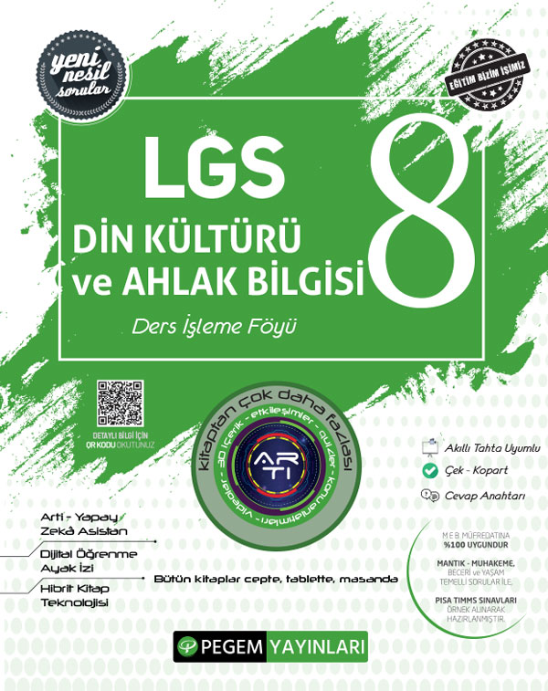 LGS Din Kültürü ve Ahlak Bilgisi Ders İşleme Föyü Pegem Akademi Yayınları