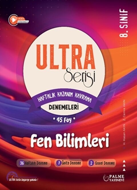 LGS Fen Bilimleri ULTRA Serisi Haftalık Kazanım Kavrama Denemeleri Palme Yayınları