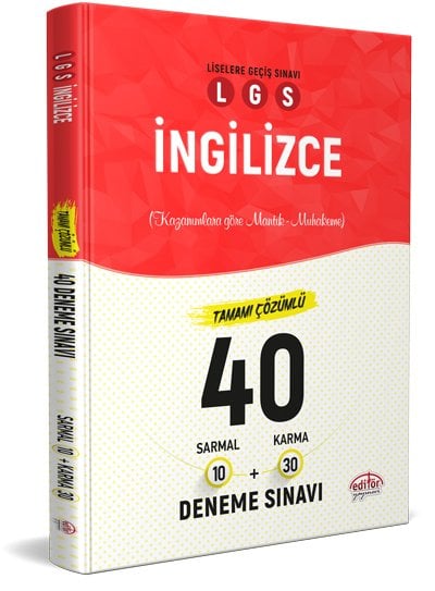 LGS İngilizce 40 Branş Denemesi Nasıl Çözülür Editör Yayınları