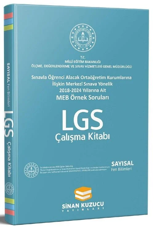 LGS Sayısal Fen Bilimleri MEB Örnek Soruları Çalışma Kitabı Sinan Kuzucu Yayınları