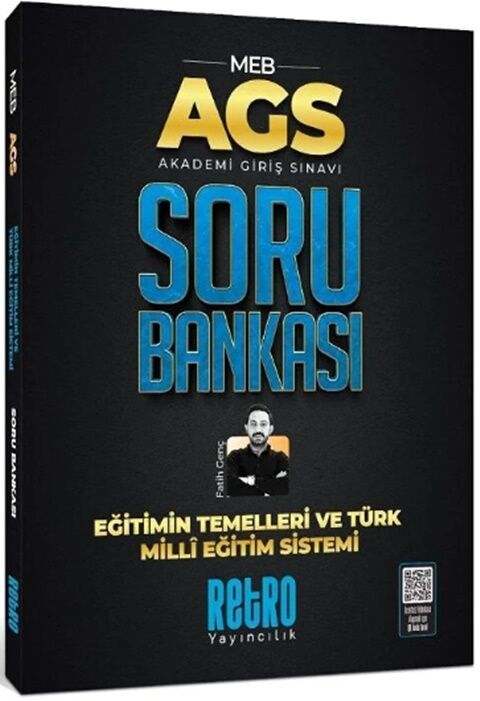 MEB AGS Eğitimin Temelleri ve Türk Milli Eğitim Sistemi Soru Bankası Retro Yayıncılık