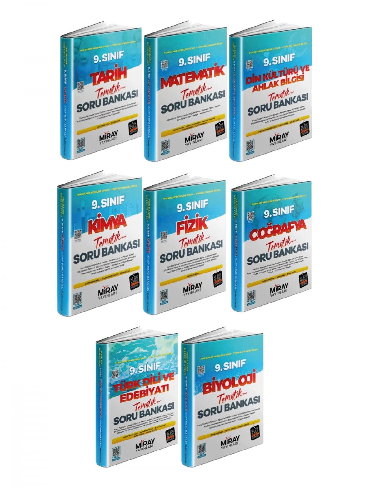 Miray 9. Sınıf Tüm Dersler Soru Bankası Seti 8 Kitap Miray Yayınları Miray 9. Sınıf Tüm Dersler Soru Bankası Seti 8 Kitap Miray Yayınları