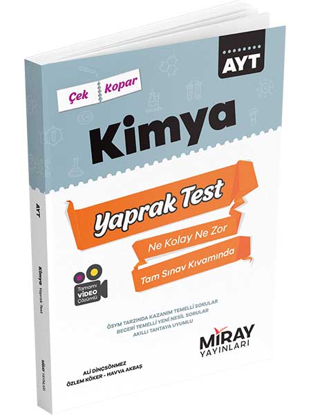 AYT Kimya Yaprak Test Miray Yayınları AYT Kimya Yaprak Test Miray Yayınları