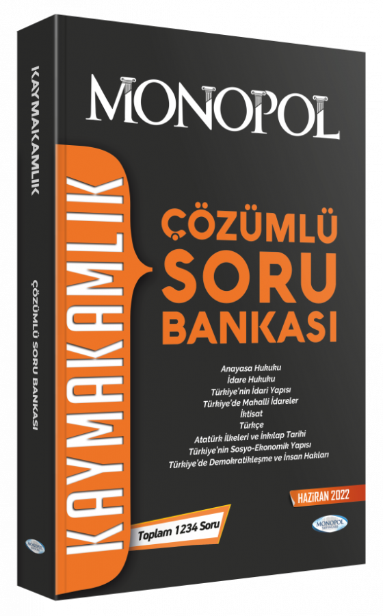 Monopol Kaymakamlık Çözümlü Soru Bankası 2. Baskı Monol Yayınları