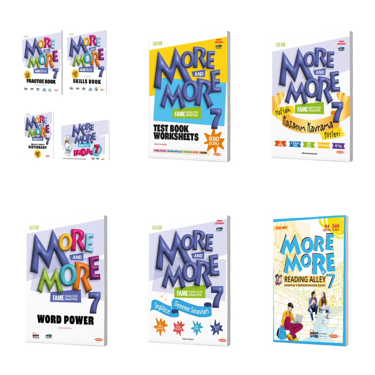 More And More Tüm Dersler 7. Sınıf Set Kurmay Yayınları More And More Tüm Dersler 7. Sınıf Set Kurmay Yayınları