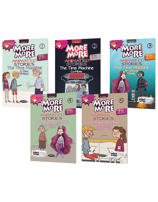 More & More 7 Animated Stories – The Time Machine Kurmay Yayınları More & More 7 Animated Stories – The Time Machine Kurmay Yayınları