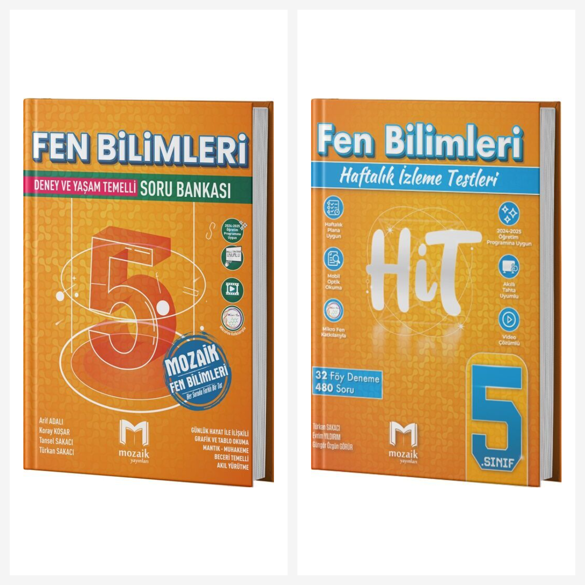 Mozaik 5. Sınıf Fen Bilimleri Soru Bankası + Hit Deneme Seti Mozaik Yayınları