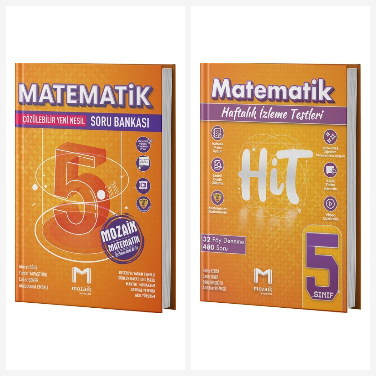 Mozaik 5. Sınıf Matematik Soru Bankası + Hit Deneme Seti Mozaik Yayınları
